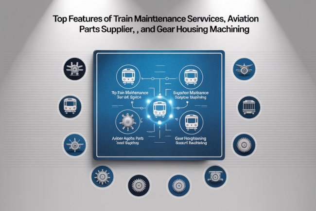 Top Features of Train Maintenance Services, Aviation Parts Supplier, and Gear Housing Machining