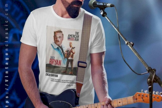 Zach Bryan Desert Sunset Tee – Western Country Concert Essential