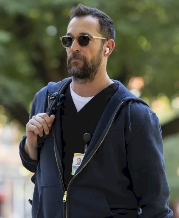 The Pitt S01 Noah Wyle Blue Hoodie