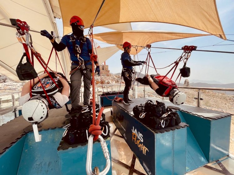 A perfect one day Camping & Hiking to the High altitude of Hajar Mountains & Jebel Jais Zipline